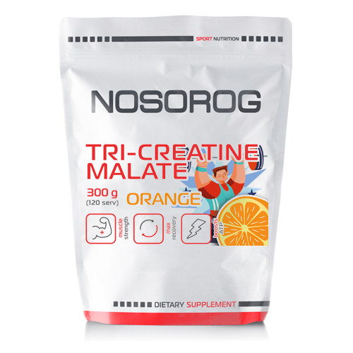 Nosorog Tri-Creatine Malate 300 g /120 servings/ Orange - зображення 1