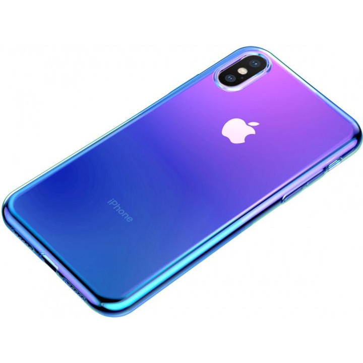 Baseus Glow iPhone XS Max Blue (WIAPIPH65-XG03) - зображення 1