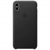 Apple iPhone XS Max Leather Case - Black (MRWT2) - зображення 1