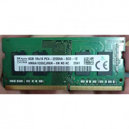 SK hynix 8 GB SO-DIMM DDR4 3200 MHz (HMAA1GS6CJR6N-XN)