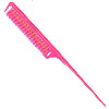 Ycombs Розовая расческа с пластиковым шпикулем и линейкой Y5 Exotic color line 23 см (Y5-886 PIN) - зображення 1