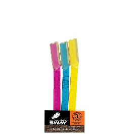 SWAY Бритва филировочная одноразовая 3 шт, 3 цвета (119 905 3 шт.)