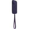 Apple iPhone 12 Pro Max Leather Sleeve with MagSafe - Deep Violet (MK0D3) - зображення 2