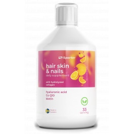 Sporter Hair Skin & Nails 500 ml /33 servings/ Berry