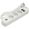 PowerPlant JY-1054U/1.8 White 3 розетки, 1.8м (PPSA10M18S3U) - зображення 1