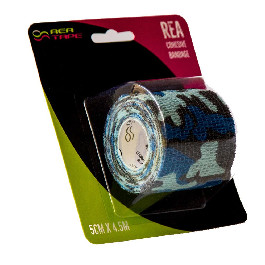 REA TAPE Бинт эластичный REA TAPE Cohesive Bandage 5 см х 4.5 м Камуфляж голубой (REA-Band-camobl)