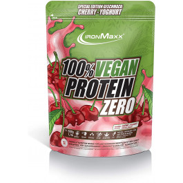IronMaxx 100% Vegan Protein Zero 500 g /16 servings/ Cherry Joghurt