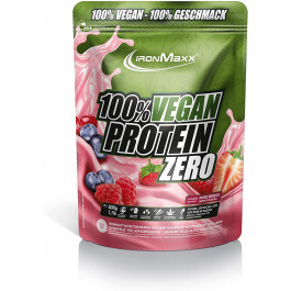 IronMaxx 100% Vegan Protein Zero 500 g /16 servings/ Mixed Berry