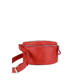   BlankNote Шкіряна поясна сумка  TW-BeltBag-red-crz червона