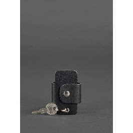 BlankNote Ключница смарт-кейс из гладкой кожи черного цвета  (12962)
