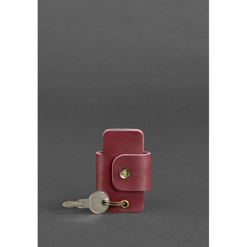 BlankNote Бордовый женский смарт-кейс для автомобильных ключей из кожи высокого качества  (12966) - зображення 1