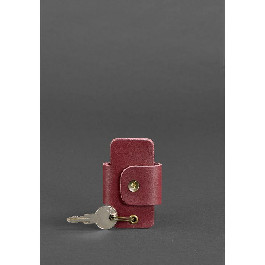 BlankNote Бордовый женский смарт-кейс для автомобильных ключей из кожи высокого качества  (12966)