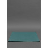 BlankNote Накладка на стіл керівника - Шкіряний бювар 1.0 Зелений  BN-BV-1-malachite - зображення 1