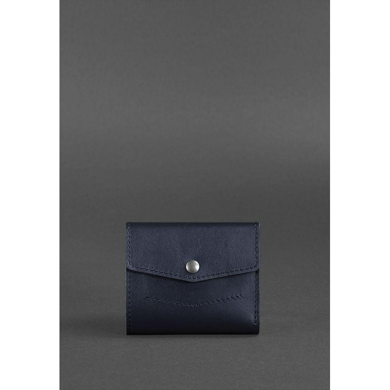 BlankNote Шкіряний гаманець 2.1 темно-синій Краст  BN-W-2-1-navy-blue - зображення 1
