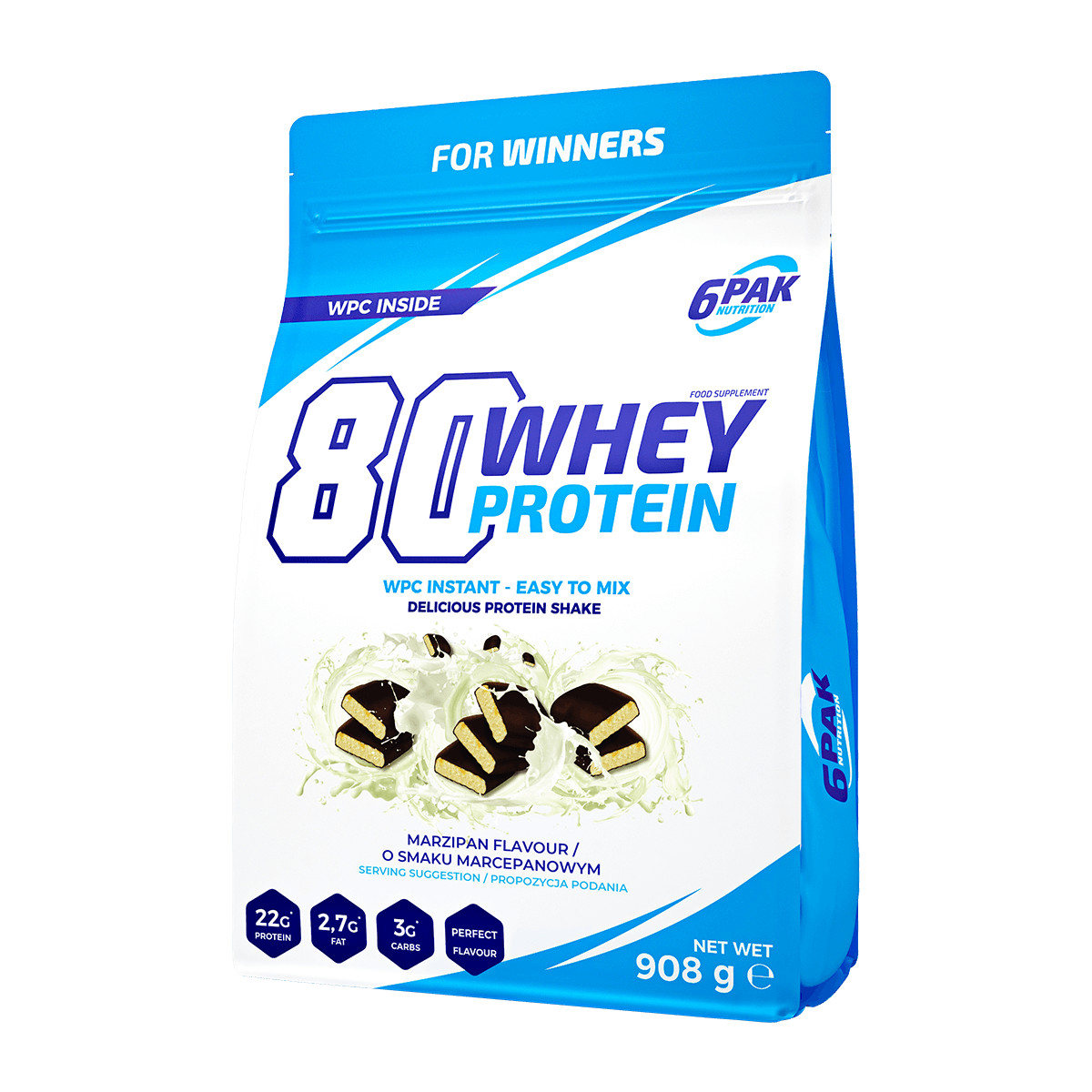 6PAK Nutrition 80 Whey Protein 908 g /30 servings/ Waffle - зображення 1