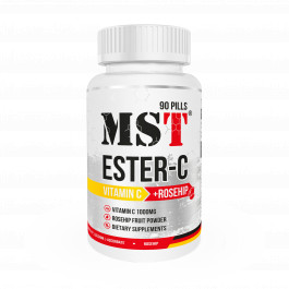 MST Nutrition Ester-C Vitamin C 1000 mg + Rose Hips 90 tabs