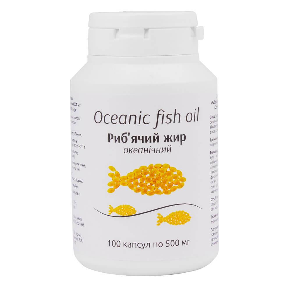  Рыбий жир океанический 500 мг, 100 капсул, Orlando - зображення 1