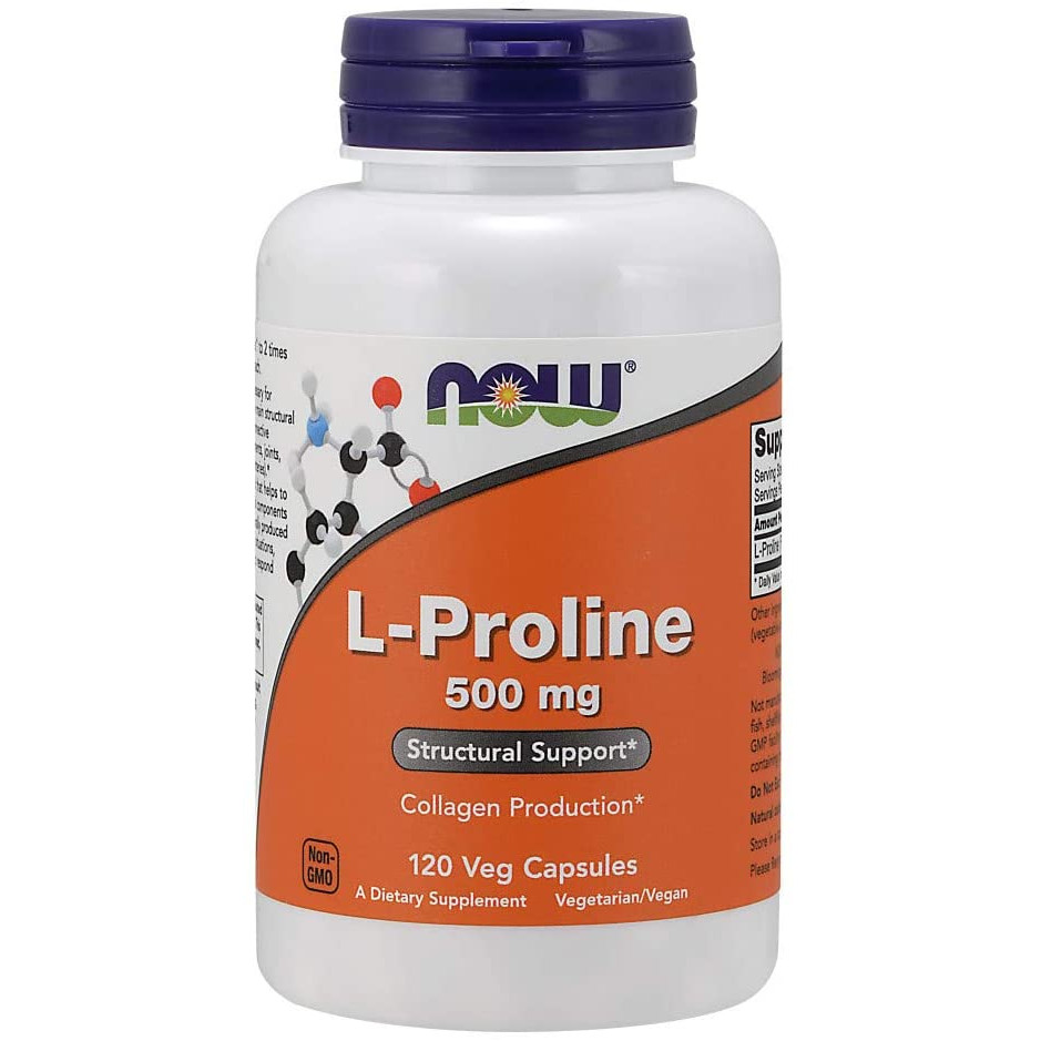 Now L-Proline 500 mg 120 Veg caps - зображення 1