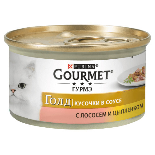 Gourmet Gold с лососем и цыпленком 85 г (7613032618674) - зображення 1