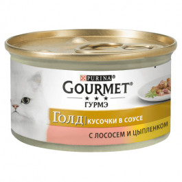 Gourmet Gold с лососем и цыпленком 85 г (7613032618674)