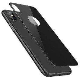 Eclat iLera iPhone X 3D Back Cover Black (EclGl111XBl3DBA)