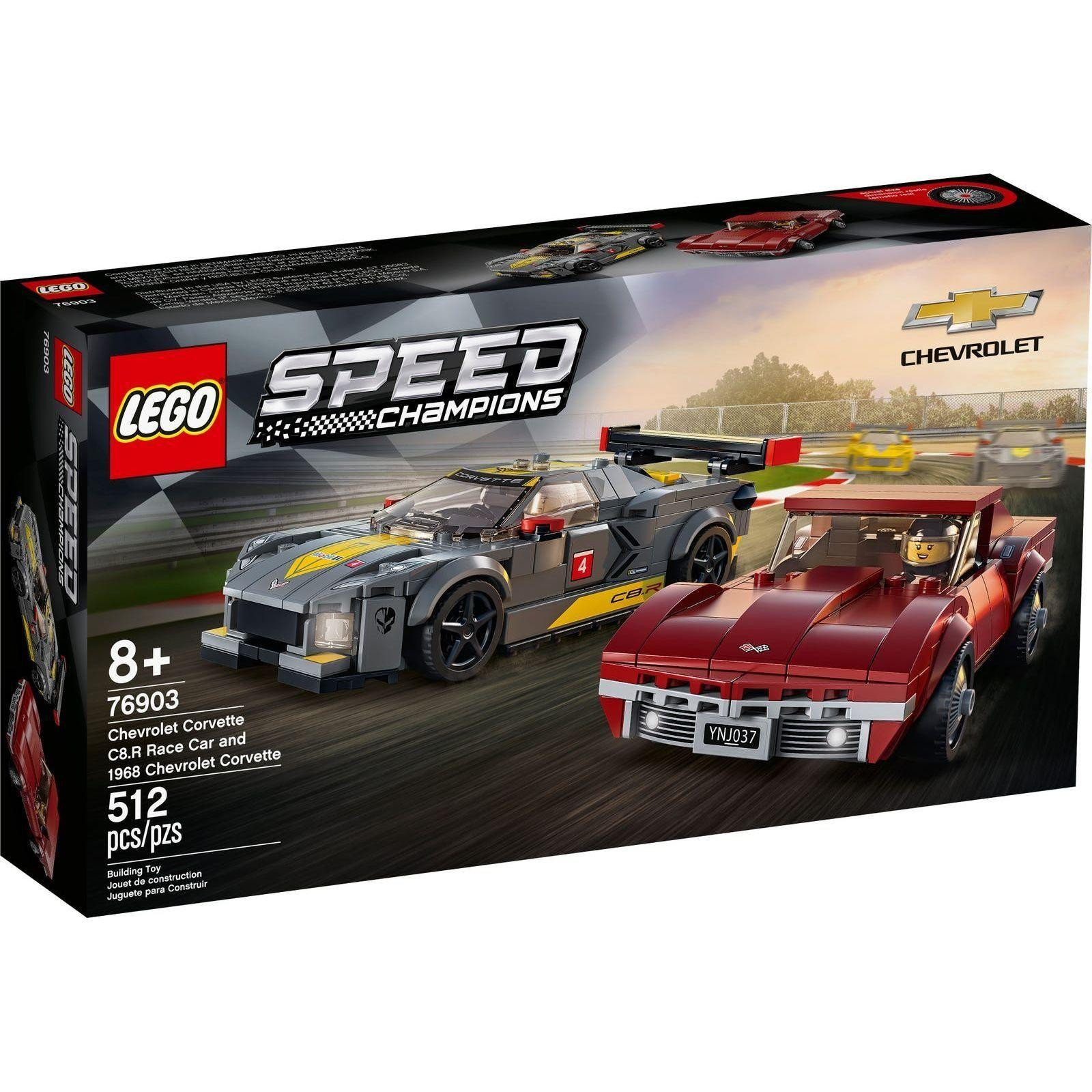 LEGO Speed Champions Chevrolet Corvette C8.R Race Car and 1968 Chevrolet (76903) - зображення 1
