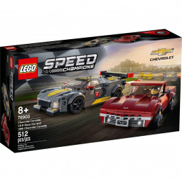LEGO Speed Champions Chevrolet Corvette C8.R Race Car and 1968 Chevrolet (76903)