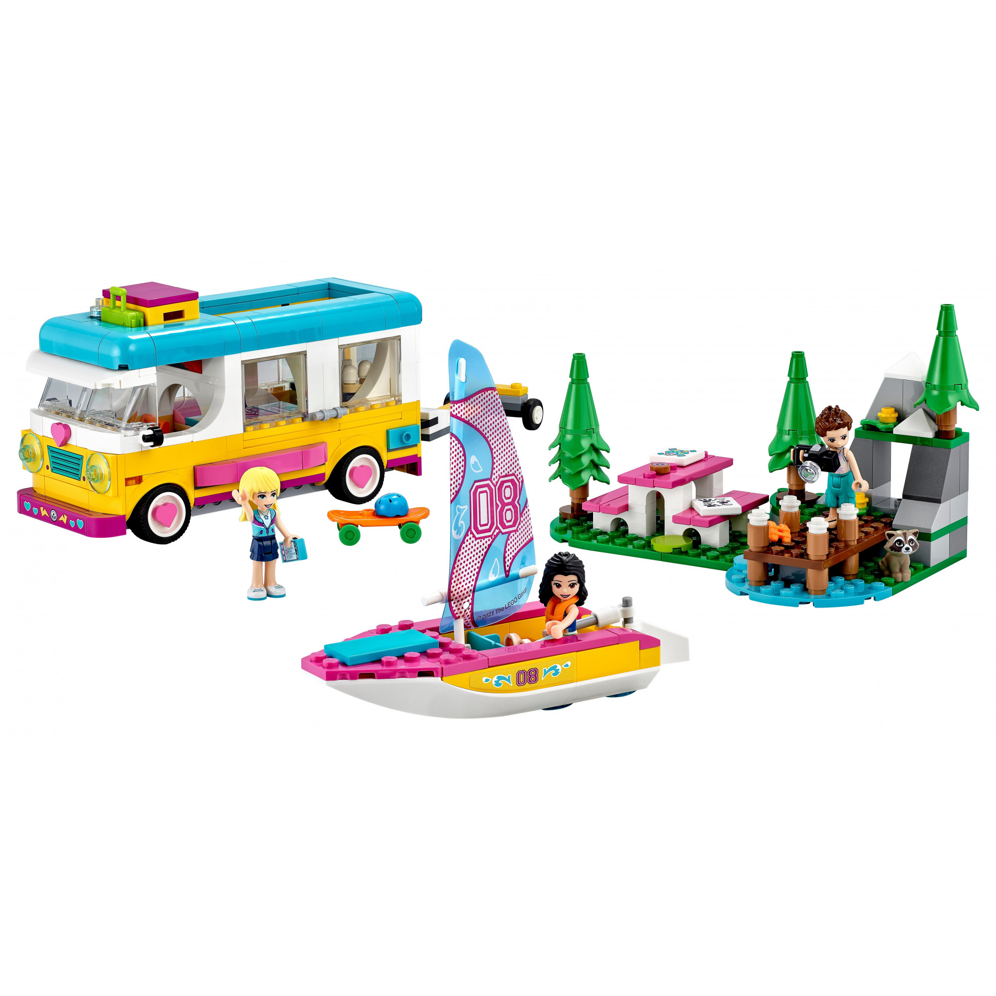 LEGO Friends Лесной дом на колесах и парусная лодка (41681) купить в  интернет-магазине: цены на блочный конструктор Friends Лесной дом на  колесах и парусная лодка (41681) - отзывы и обзоры, фото и