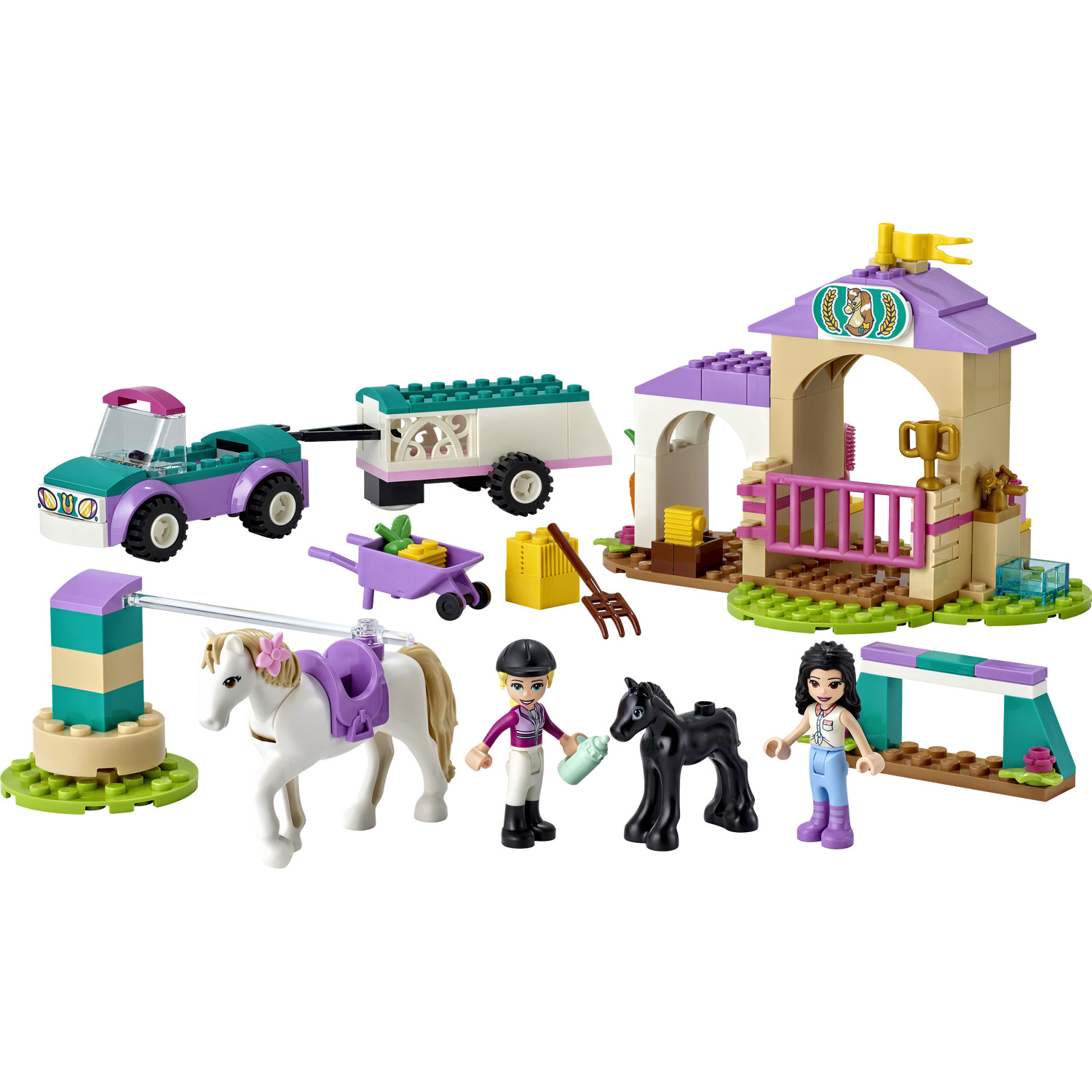 LEGO Friends Тренировка лошади и прицеп для перевозки (41441) - зображення 1
