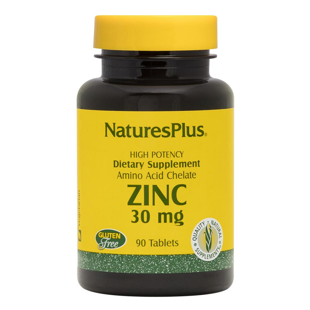 Nature's Plus Zinc 30 mg 90 tabs - зображення 1