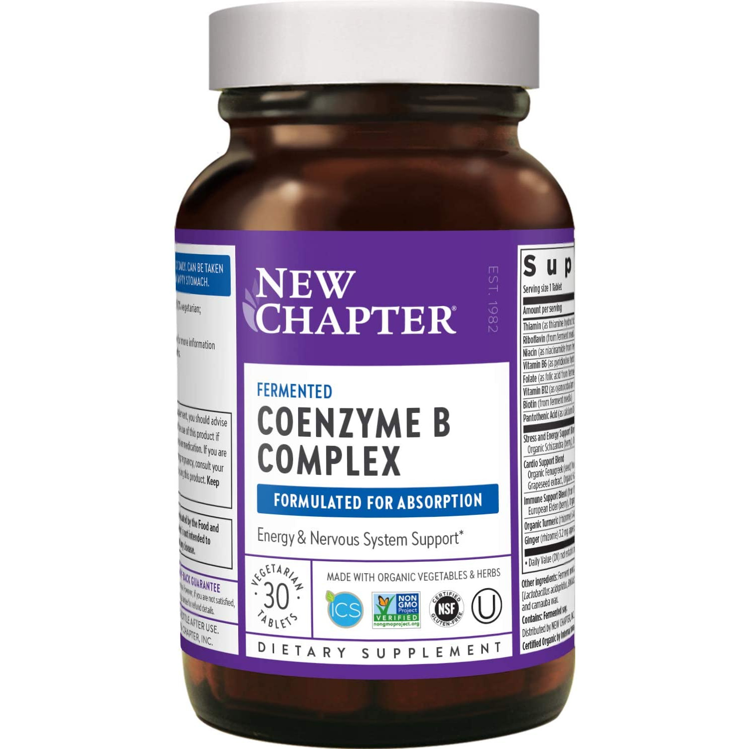 New Chapter Fermented Coenzyme B Complex 30 tabs - зображення 1