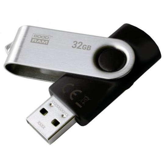 GOODRAM 32 GB Twister USB 2.0 Black (UTS2-0320K0R11) - зображення 1