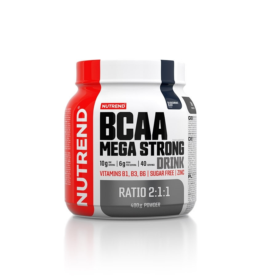 Nutrend BCAA Mega Strong Drink 400 g /40 servings/ Blackcurrant Blast - зображення 1