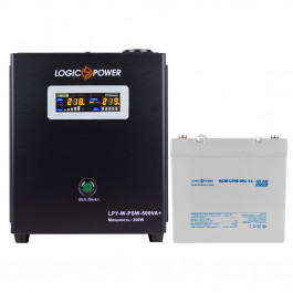 LogicPower W500 + мультигелевая батарея 590W (14012)