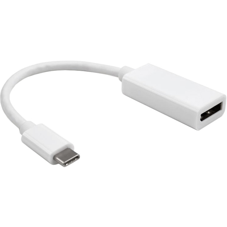 Vinga USB-C - DisplayPort 0.15m White (VCPTCDP15) - зображення 1