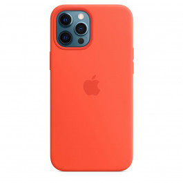   Apple iPhone 12 Pro Max Silicone Case with MagSafe - Electric Orange (MKTX3)