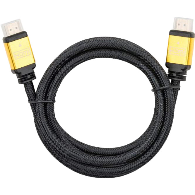 Vinga HDMI 1.5m Yellow/Black (VCPDCHDMI2VMM1.5BK) - зображення 1