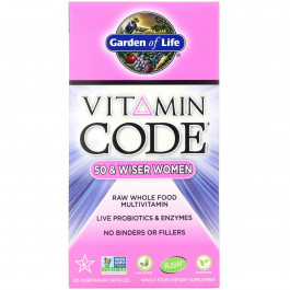 Garden of Life Vitamin Code 50 and Wiser Women Capsules 120 caps /30 servings/
