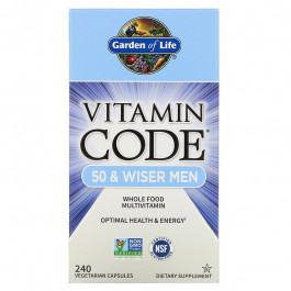 Garden of Life Vitamin Code 50 and Wiser Men Capsules 240 caps /60 servings/
