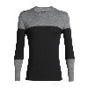 Icebreaker 200 Oasis Deluxe Long Sleeve Crewe Thermal Top L Black/Gritstone Hthr - зображення 1