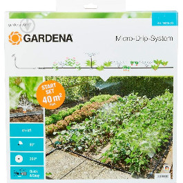 Gardena Набор микрокапельного полива для грядок 40 кв.м. (13015-20.000.00)