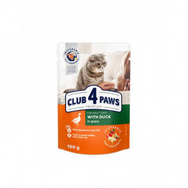 Клуб 4 лапи Premium для дорослих котів з качкою в соусі 100 г (4820215364416)