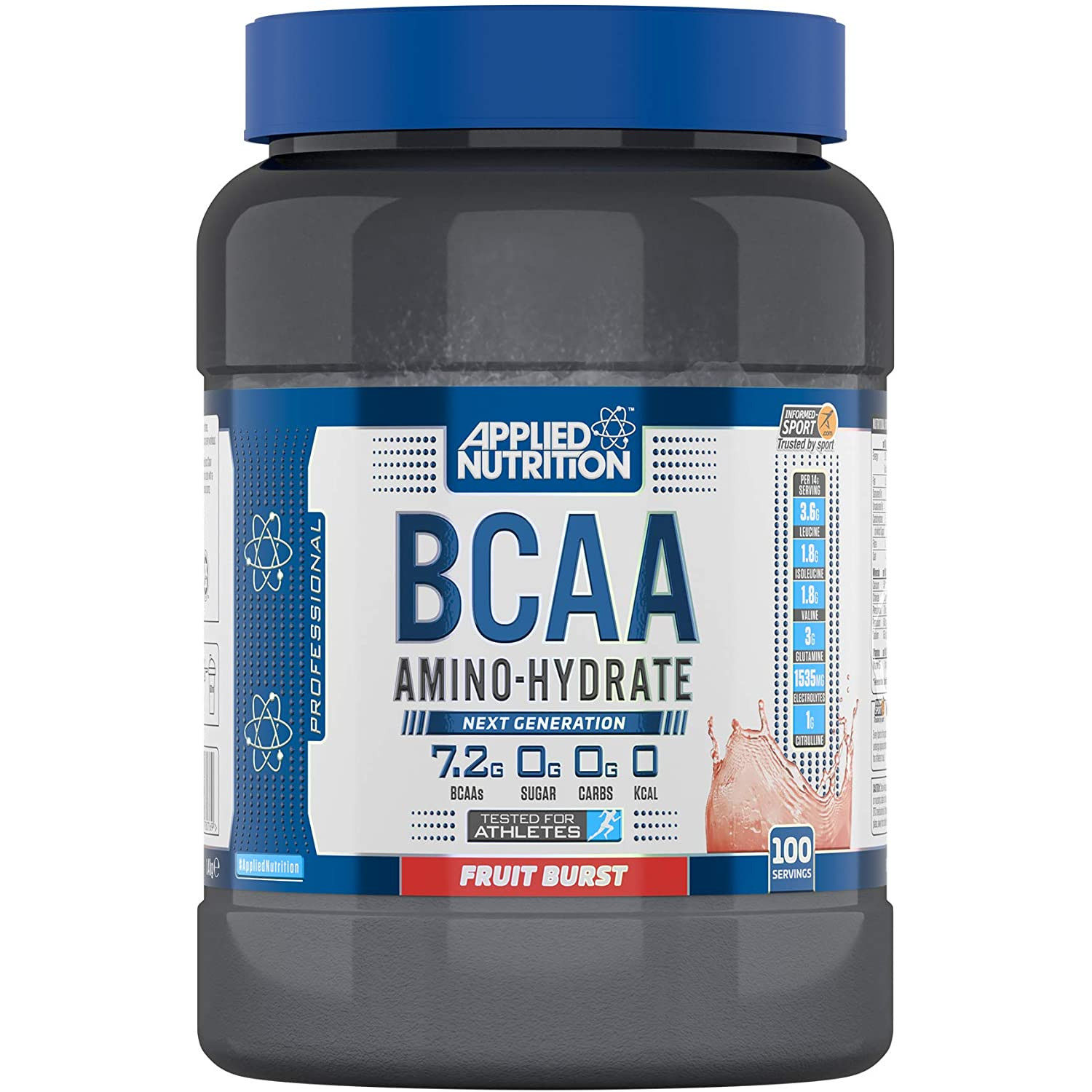 Applied Nutrition BCAA Amino Hydrate 1400 g /100 servings/ Fruit Burst - зображення 1