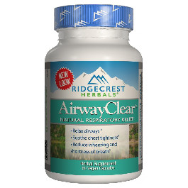 RidgeCrest Herbals Натуральный Респираторный Комплекс, AirwayClear, RidgeCrest Herbals, 60 гелевых капсул