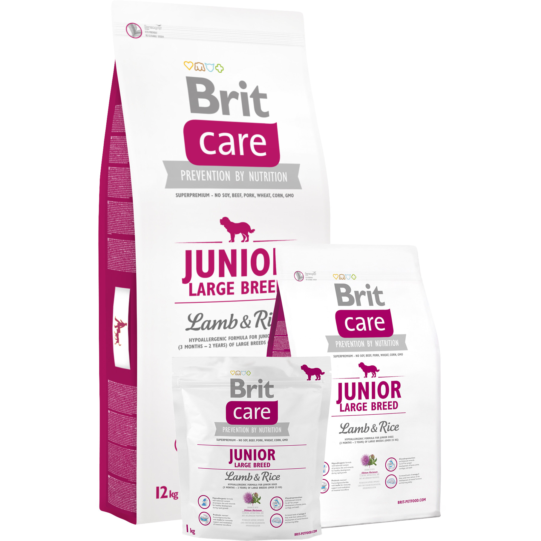 Brit Care Junior Large Breed Lamb & Rice 12 кг 132703 /9836 - зображення 1