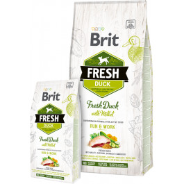 Brit Fresh Duck Millet Adult Run & Work 2,5 кг
