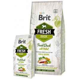   Brit Fresh Duck Millet Adult Run & Work 12 кг 170997/30816