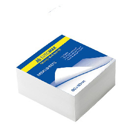 BuroMax Блок белой бумаги для записей  BM.2205, 80х80х50 мм, 500 лист, не склеенный