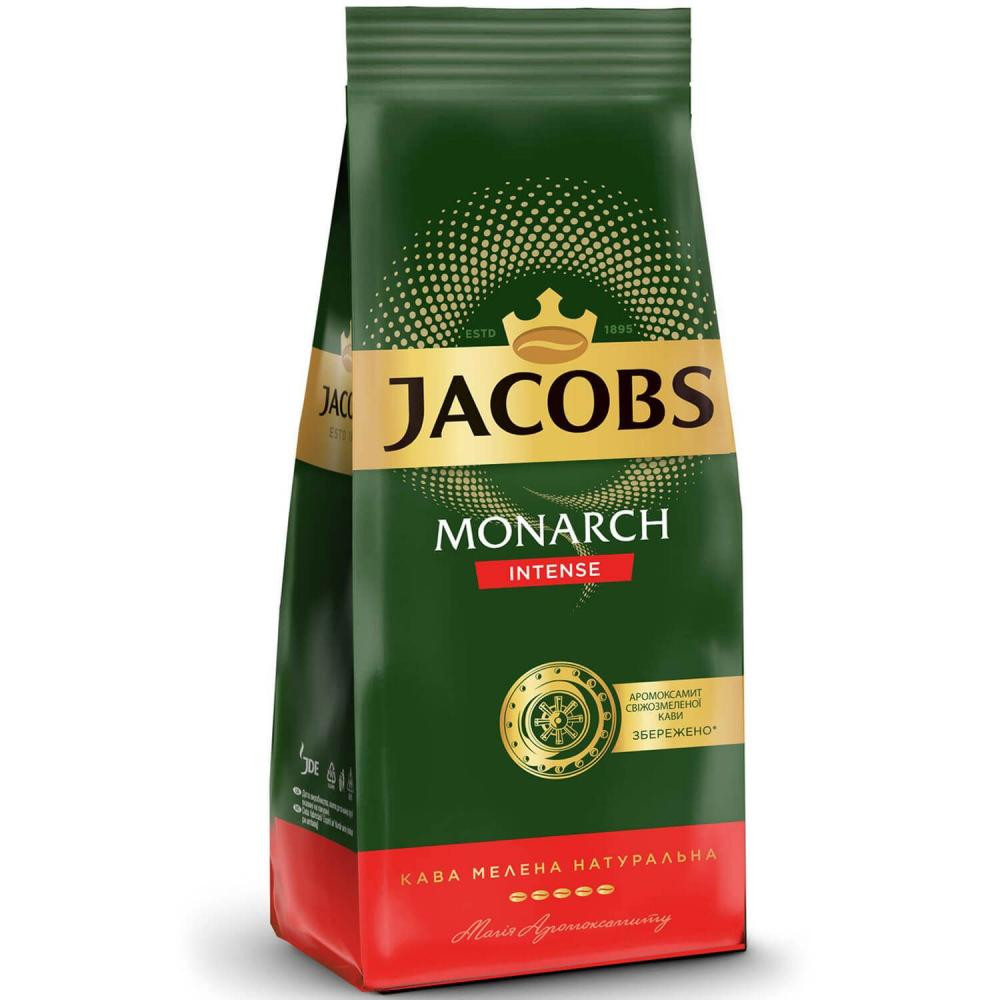Jacobs Monarch Intense молотый 225г (8714599101957) - зображення 1