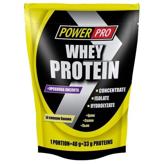 Power Pro Whey Protein 1000 g /25 servings/ Банан - зображення 1